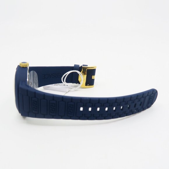 Versace VEEFA0524 V-Pop Blue & Gold Medusa, Silicone Swiss Quartz New Watch - Picture 4 of 9